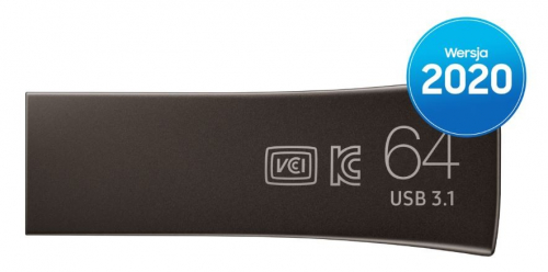 Samsung Pendrive BAR Plus USB3.1 64 GB Titan Gray