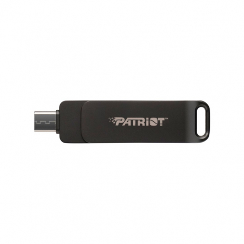 Flashdrive PATRIOT Rage R550 64GB 100 MB/S USB A+C Swivel Design (PE64GR550DSAD) Black