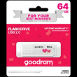GOODRAM 64GB VALENTINE WHITE USB 2.0