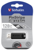 Verbatim Pendrive PinStripe USB 3.0 Drive 128GB Black
