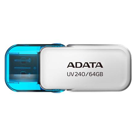 ADATA | USB Flash Drive | UV240 | 64 GB | USB 2.0 | White