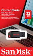 SanDisk Cruzer Blade USB Flash Drive 32GB 453862