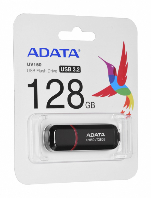 ADATA AUV150-128G-RBK USB flash drive 128 GB USB Type-A 3.2 Gen 1 (3.1 Gen 1) Black