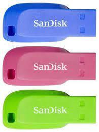 MEMORY DRIVE FLASH USB2 16GB/3PCS SDCZ50C-016G-B46T SANDISK