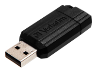 VERBATIM USB DRIVE 2.0 PINSTRIPE BLACK 32GB READ UP TO 11MB/SEC WRITE UP TO 8MB/SEC