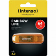 STICK RAMU 64GB Intenso Rainbow Line / orange