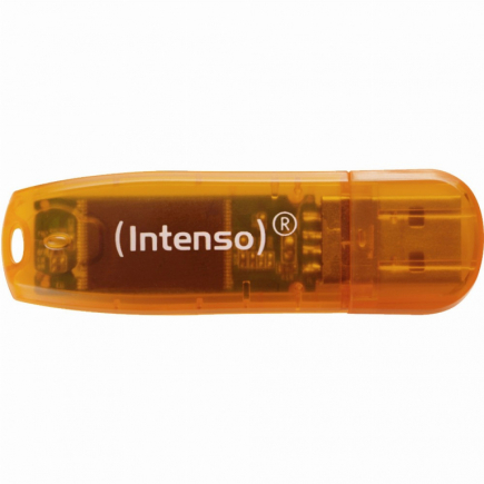 STICK RAMU 64GB Intenso Rainbow Line / orange