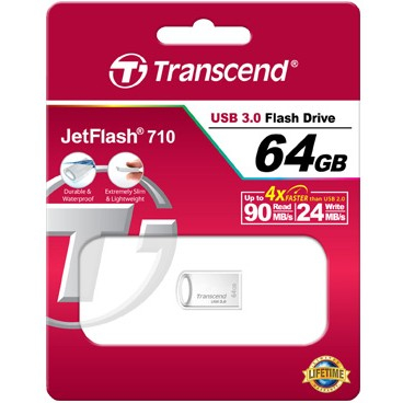 STICK 64GB USB 3.0 JETFLASH710 SILVER