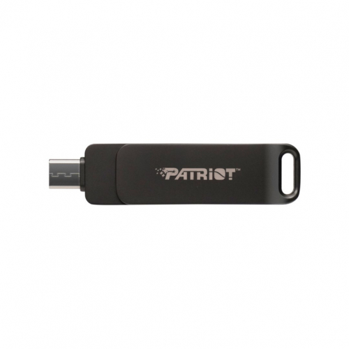 Flashdrive PATRIOT Rage R550 64GB 100 MB/S USB A+C Swivel Design (PE64GR550DSAD) Black