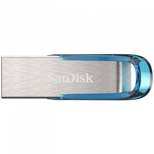 STICK 128 GB SanDisk Ultra Flair - 3.2 Gen 1 - Blau - Silber