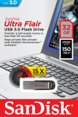 SanDisk ULTRA FLAIR USB 3.0 32GB (up to 150MB/s)