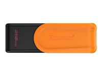 KINGSTON 256GB Portable USB 3.2 Gen 1 DataTraveler Exodia S Black/Orange