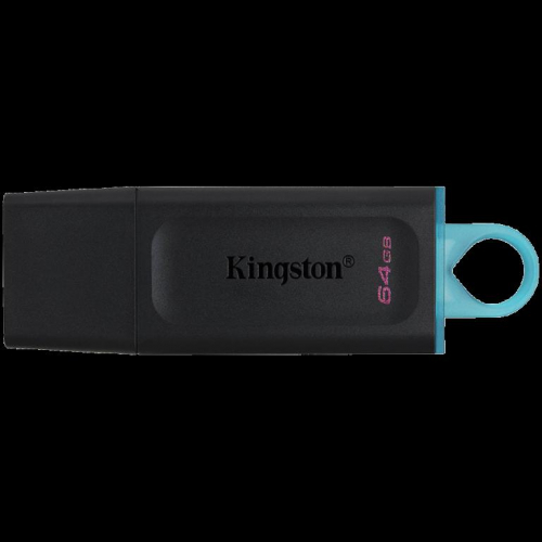 Kingston  64GB Portable USB 3.2 Gen 1 DataTraveler Exodia S (Black/Black)