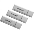 STICK 3 x Intenso Speicherstick USB 2.0 Alu Line 32GB silber