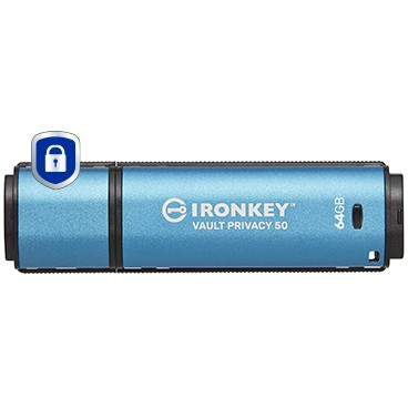STICK 64GB Kingston IronKey Vault Privacy 50 retail