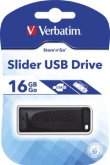 Verbatim Pendrive Slider 16GB Black