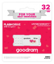 Goodram UME3 Valentine USB flash drive 32 GB USB Type-A 3.2 Gen 1 (UME3-0320W0R11-V) White