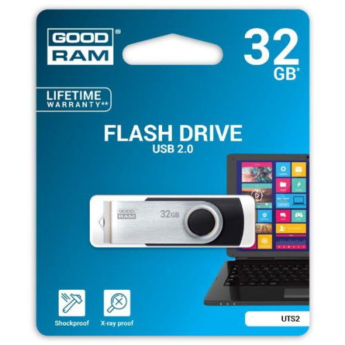 GOODRAM 32GB UTS2 BLACK USB 2.0
