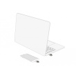 STICK DELOCK Mini USB 3.2Gen1 USB-C Speicherstick 128GB Metallgeh.