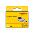 STICK DELOCK Mini USB 3.2Gen1 USB-C Speicherstick 128GB Metallgeh.