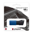 Kingston | USB 3.2 Flash Drive | DataTraveler Exodia M | 64 GB | USB 3.2 | Black/Blue