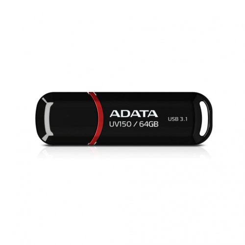 MEMORY DRIVE FLASH USB3.1 64GB/BLACK AUV150-64G-RBK ADATA