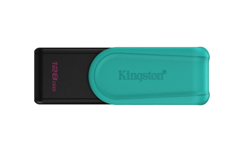 Kingston Technology DataTraveler 128GB Portable USB 3.2 Gen 1 Exodia S (Black/Turquoise)