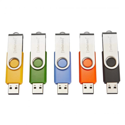 Intenso Basic Line USB flash drive 64 GB USB Type-A 2.0 Black, Blue, Green, Orange, Yellow