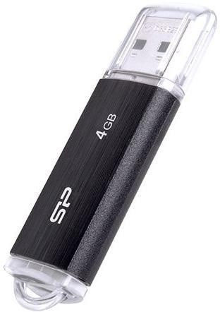 SILICON POWER Ultima U02 Pendrive USB flash drive 4 GB USB 2.0 (SP004GBUF2U02V1K) Black