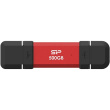 Silicon Power DS72 | 500 GB | USB Type-A/USB Type-C 3.2 Gen 2 | Red