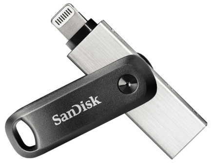 SanDisk iXpand USB flash drive 64 GB USB Type-A / Lightning 3.2 Gen 2 (3.1 Gen 2) Must, Silver
