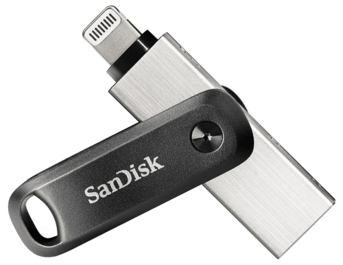 SanDisk iXpand USB flash drive 64 GB USB Type-A / Lightning 3.2 Gen 2 (3.1 Gen 2) Черный, Silver