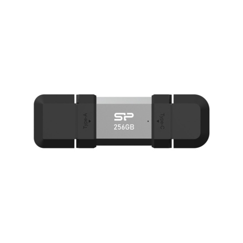 Silicon Power SP256GBUC3C51V1S USB flash drive 256 GB USB Type-A / USB Type-C 3.2 Gen 1 (3.1 Gen 1) Must, Silver