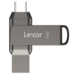 Lexar | 2-in-1 Flash Drive up to 130MB/s read | JumpDrive Dual Drive D400 | 64 GB | Type-C and Type-A USB 3.1 | Grey