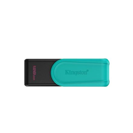Kingston USB Flash Drive | DataTraveler Exodia S | 128 GB | USB 3.2 Gen 1 | Must/Turquoise