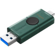 Kingston USB Flash Drive | DataTraveler Duo | 256 GB | USB Type-A and USB Type-C | Must/Green