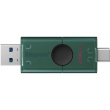 Kingston USB Flash Drive | DataTraveler Duo | 256 GB | USB Type-A and USB Type-C | Must/Green