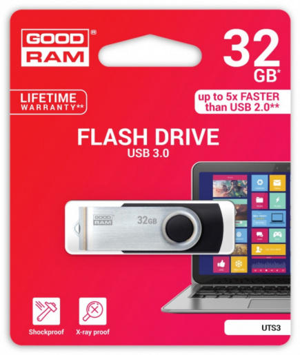 GOODRAM TWISTER Black 32GB USB3.0
