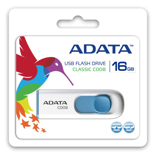 Adata DashDrive Classic C008 16GB Valge-Blue