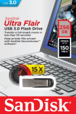 SanDisk Flash drive Ultra Flair USB 3.0 256GB 150MB/s