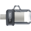 Sandisk Ultra Dual m3.0 USB flash drive 64 GB USB Type-A / Micro-USB 3.2 Gen 1 (3.1 Gen 1) Черный,Silver,Transparent