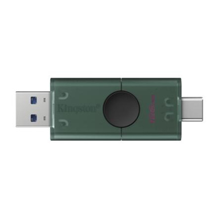 Kingston DataTraveler Duo | 128 GB | USB 3.2 Gen 1 | Must/Green