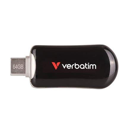 Verbatim Pendrive Plectra 64GB USB-C 100MB/s 30224 BK
