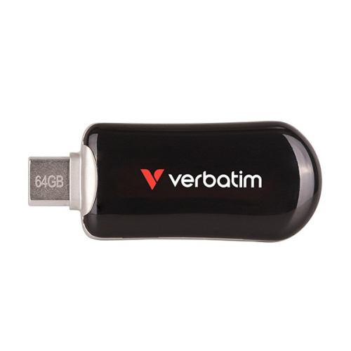Verbatim Pendrive Plectra 64GB USB-C 100MB/s 30224 BK