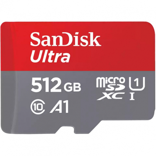 SanDisk Ultra - Flash memory card (microSDXC to SD adapter included) - 512 GB - microSDXC UHS-I - read up to 150 MB/s