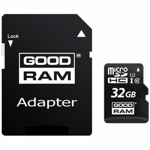GOODRAM 32GB MICRO CARD cl 10 UHS I + adapter, EAN: 5908267930144