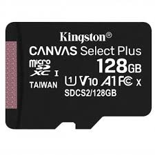 Kingston Memory card microSD 128GB Canvas Select Plus 100MB/s 711779