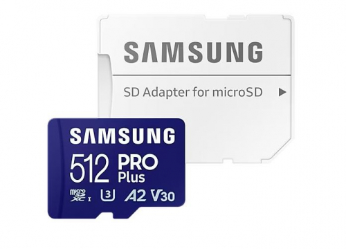 Samsung Memory card microSD PRO+ MD-MD512SA/EU + adapter