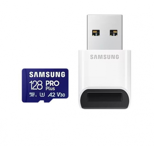 Samsung Memory card microSD PRO Plus MB-MD128SB/WW 128GB + reader