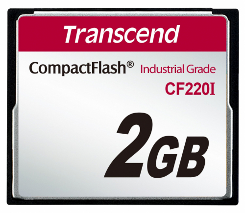 Transcend CF220I Industrial Temp - Flash memory card - 2 GB - CompactFlash 
